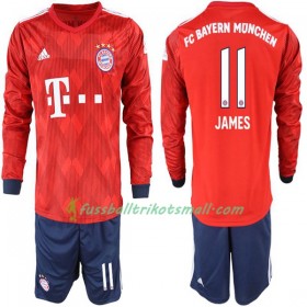 Fußballtrikots FC Bayern München James Rodriguez 11 Kinder 2018-2019 Langarm Heimtrikotsatz kaufen